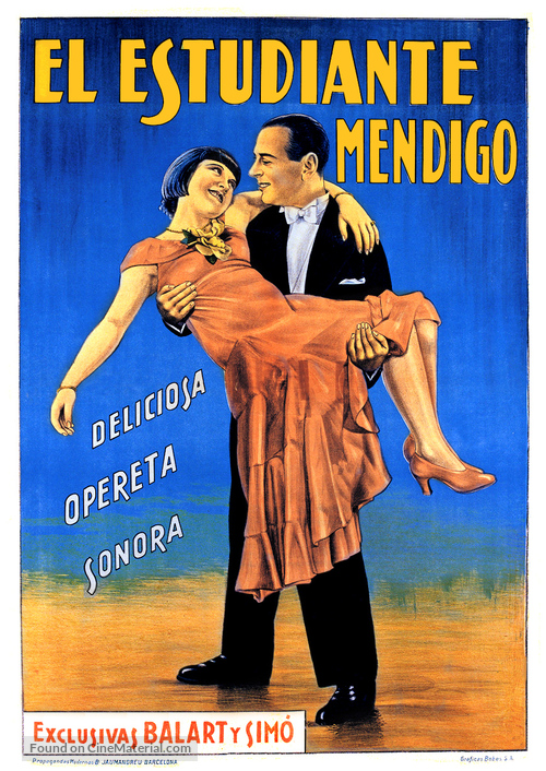 Der Bettelstudent - Spanish Movie Poster