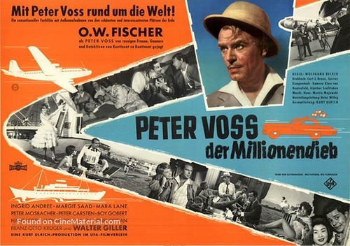 Peter Voss, der Millionendieb - German Movie Poster