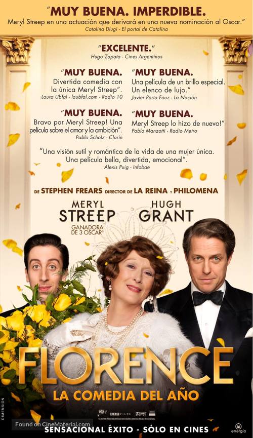 Florence Foster Jenkins - Argentinian Movie Poster
