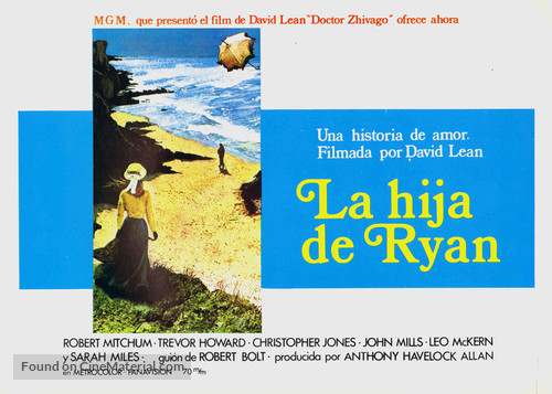 Ryan&#039;s Daughter - Spanish Movie Poster