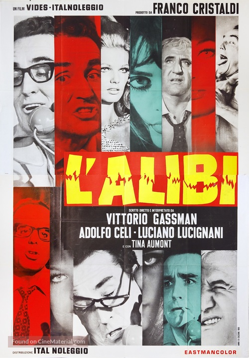 L&#039;alibi - Italian Movie Poster