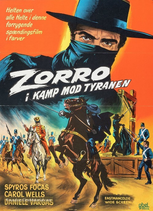 Zorro&#039;s onoverwinnelijke kracht - Danish Movie Poster