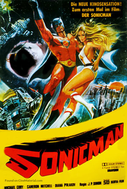 Supersonic Man - German Movie Poster