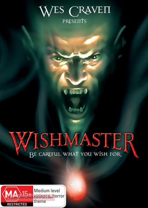 Wishmaster - Australian DVD movie cover
