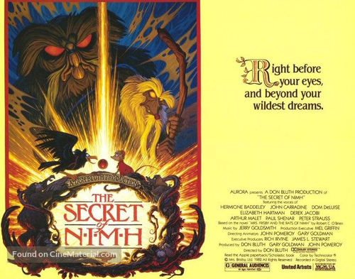 The Secret of NIMH - Movie Poster