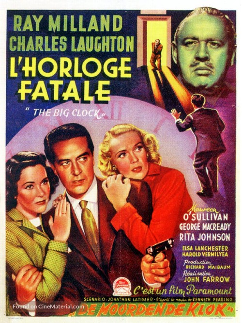 The Big Clock - Belgian Movie Poster