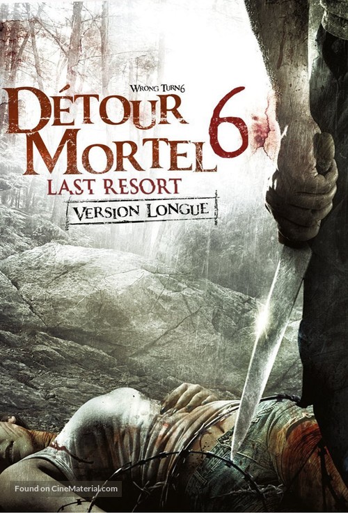 Wrong Turn 6: Last Resort - French DVD movie cover