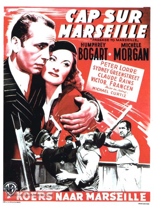 Passage to Marseille (1944) Belgian movie poster