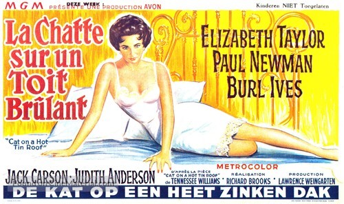 Cat on a Hot Tin Roof - Belgian Movie Poster