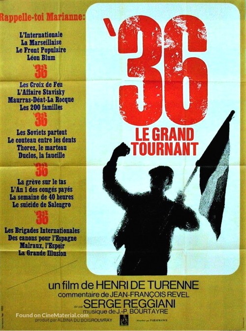 36, le grand tournant - French Movie Poster