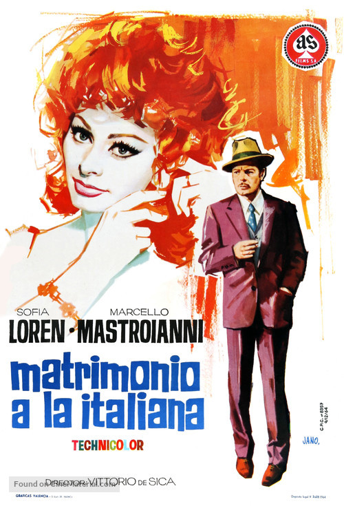 Matrimonio all&#039;italiana - Spanish Movie Poster