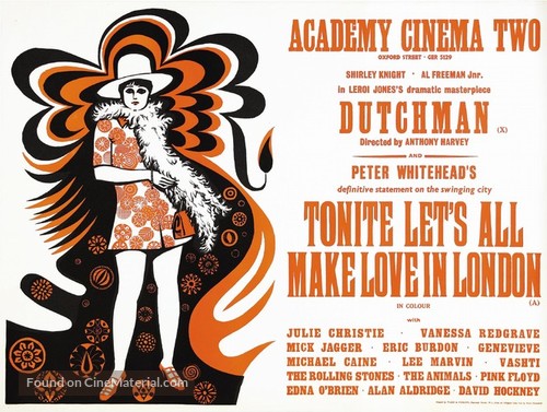 Tonite Let&#039;s All Make Love in London - British Movie Poster