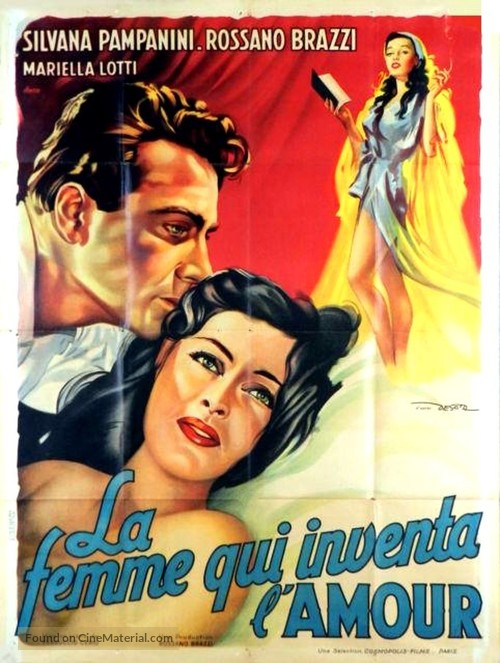 La donna che invent&ograve; l&#039;amore - French Movie Poster