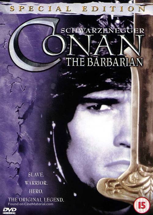 Conan The Barbarian - British Movie Cover