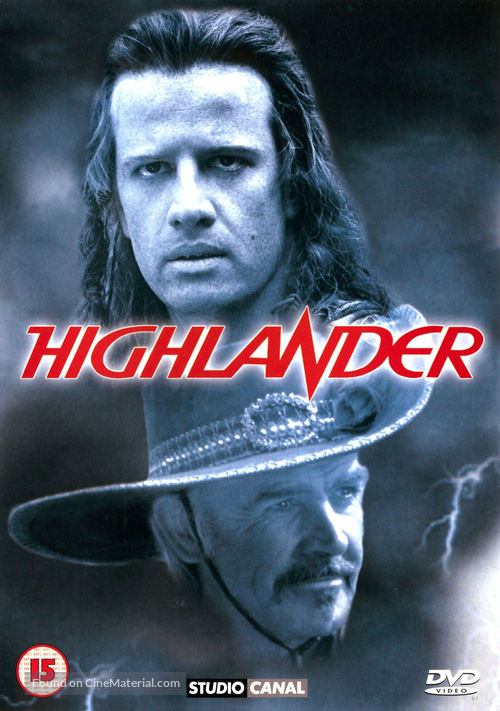 Highlander - British DVD movie cover