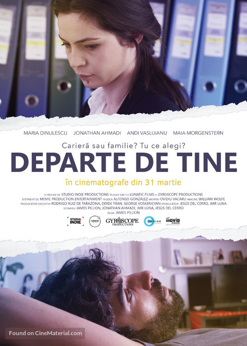 Departe de tine - Romanian Movie Poster