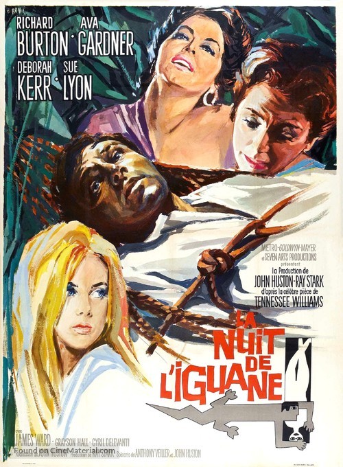 The Night of the Iguana - French Movie Poster