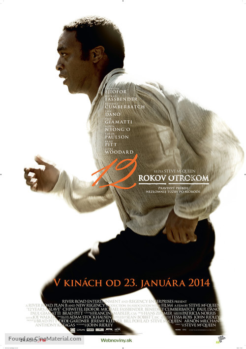 12 Years a Slave - Slovak Movie Poster
