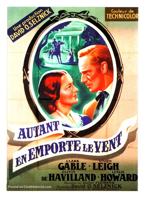 Gone with the Wind - French Movie Poster