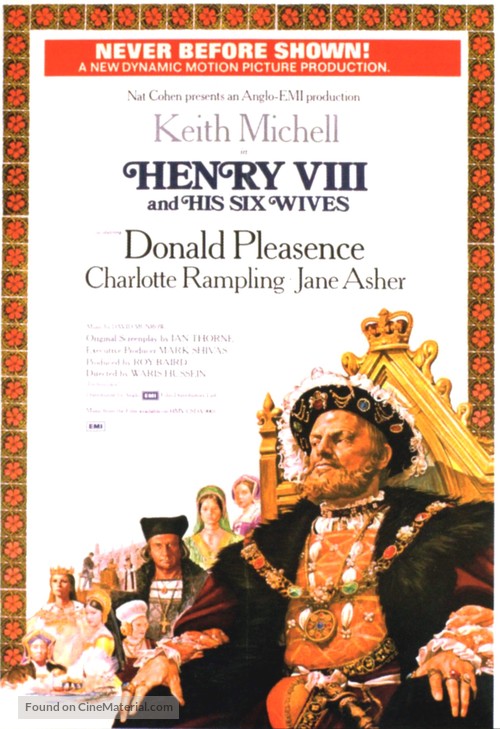 Henry VIII and His Six Wives - British Movie Poster