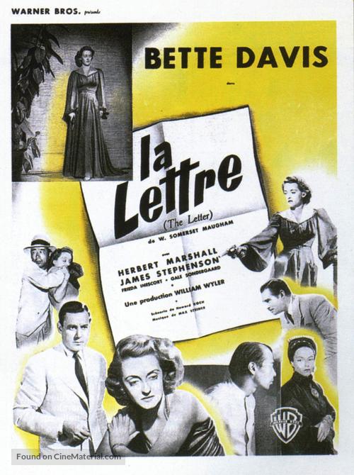 The Letter - French Movie Poster