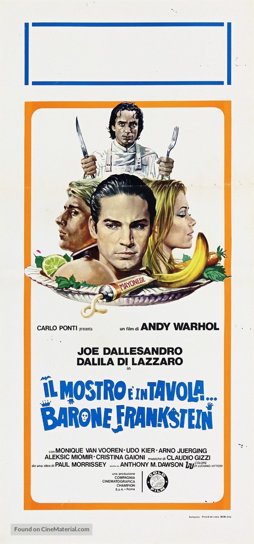 Flesh for Frankenstein - Italian Movie Poster