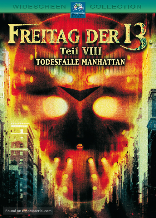 Friday the 13th Part VIII: Jason Takes Manhattan - German Movie Cover