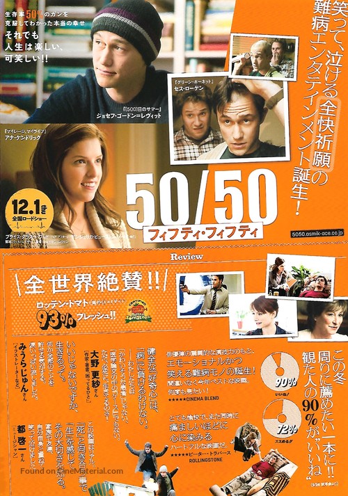 50/50 - Japanese Movie Poster