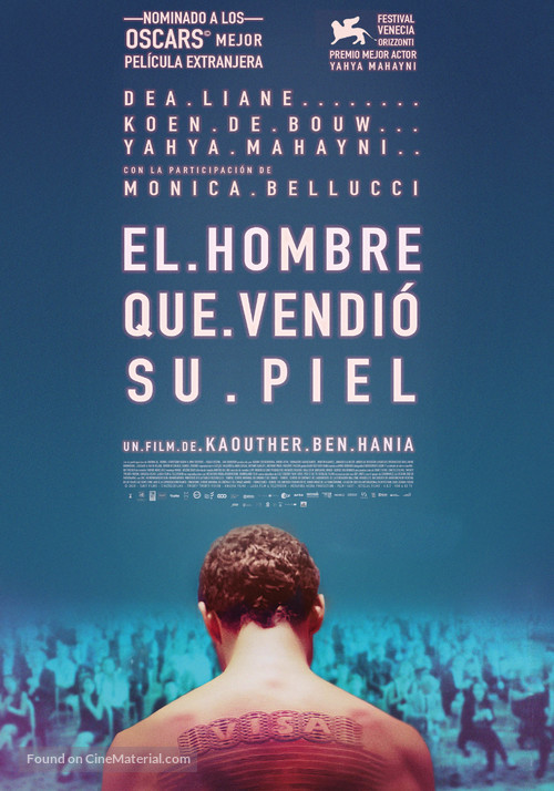 The Man Who Sold His Skin - Spanish Movie Poster