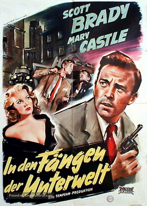 Three Steps to the Gallows - German Movie Poster
