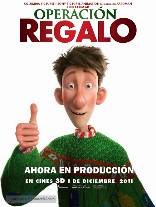 Arthur Christmas - Argentinian Movie Poster