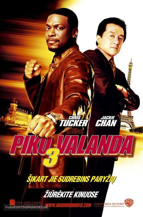 Rush Hour 3 - Lithuanian Movie Poster