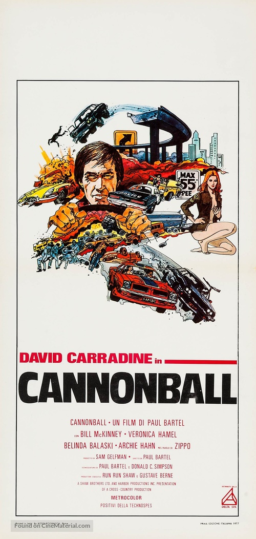 Cannonball! - Italian Movie Poster