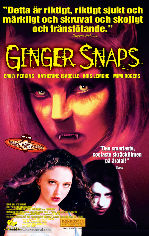Ginger Snaps - Swedish VHS movie cover