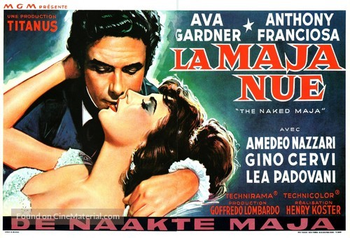 The Naked Maja - Belgian Movie Poster