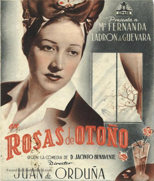 Rosas de oto&ntilde;o - Spanish Movie Poster