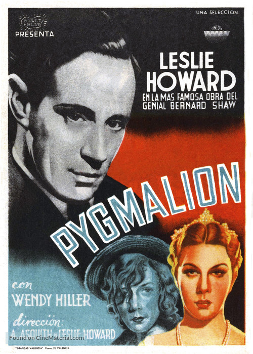 Pygmalion - Spanish Movie Poster