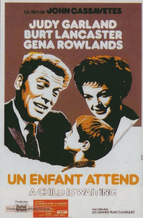 A Child Is Waiting - French Video release movie poster