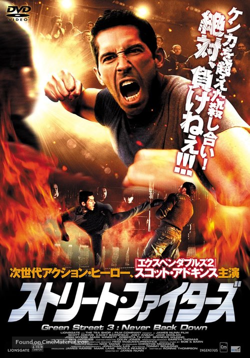 Green Street 3: Never Back Down - Japanese Movie Poster