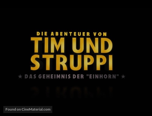 The Adventures of Tintin: The Secret of the Unicorn - German Logo