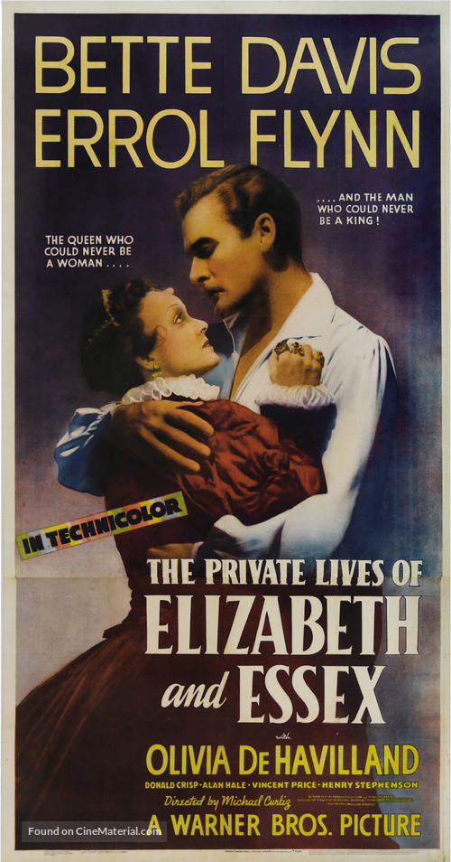 The Private Lives of Elizabeth and Essex - Movie Poster