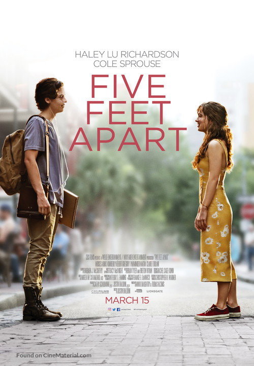 Five Feet Apart - Canadian Movie Poster