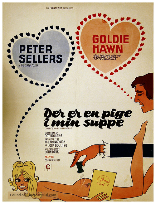 There&#039;s a Girl in My Soup - Danish Movie Poster