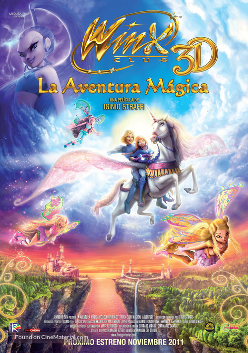 Winx Club 3D: Magic Adventure - Spanish Movie Poster