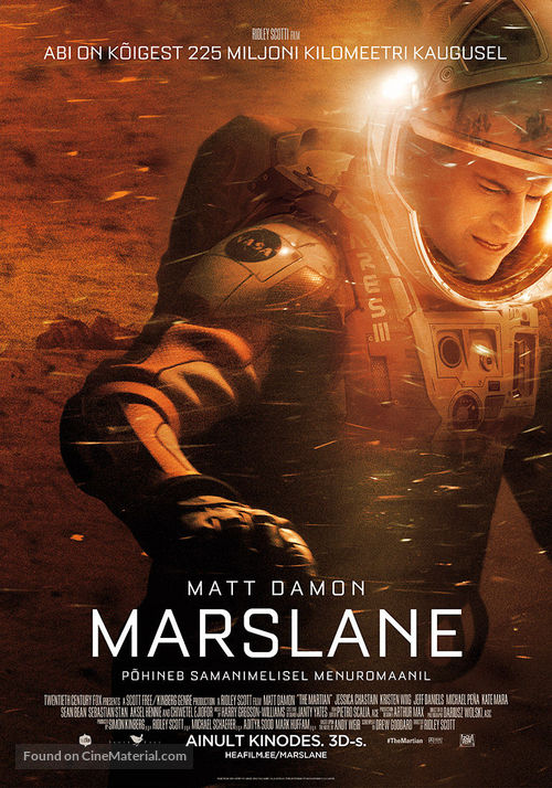 The Martian - Estonian Movie Poster