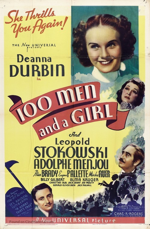 One Hundred Men and a Girl - Movie Poster