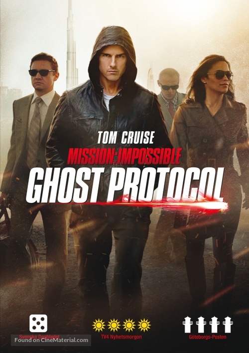 Mission: Impossible - Ghost Protocol - Swedish DVD movie cover