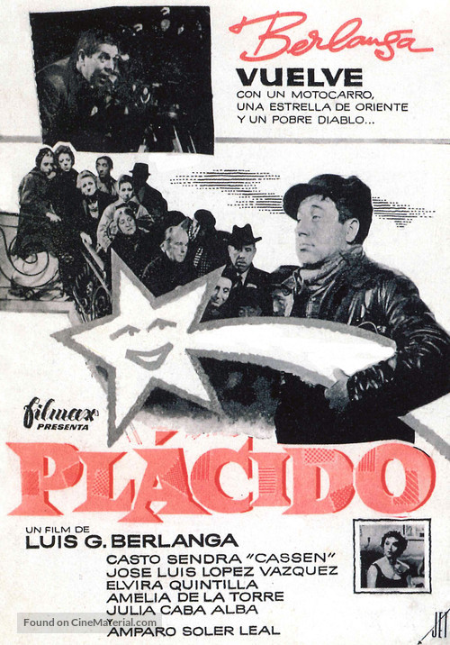 Pl&aacute;cido - Spanish Movie Poster