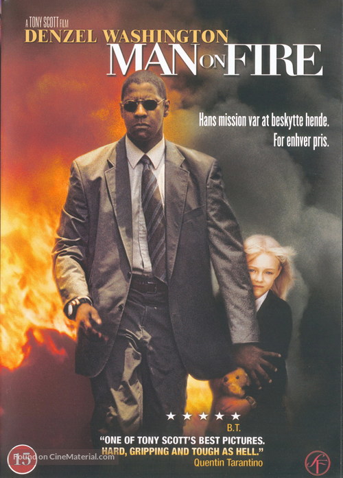 Man on Fire - Danish DVD movie cover