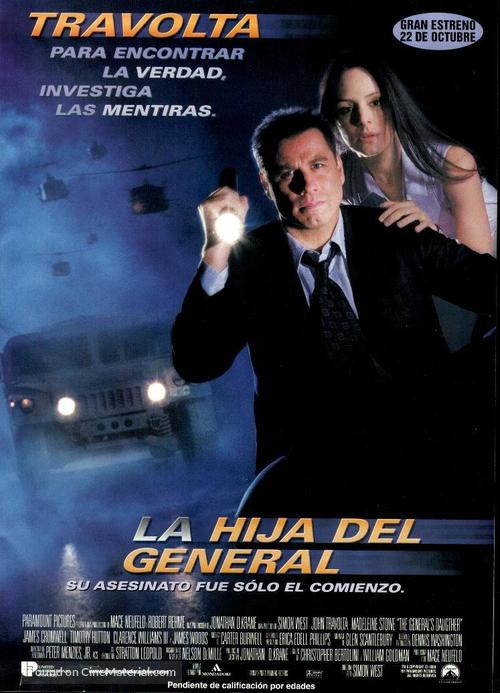 The General&#039;s Daughter - Spanish Movie Poster